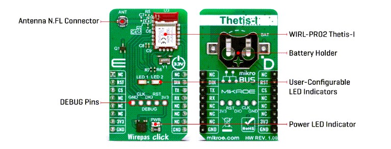 Mikroe MIKROE-5874 Wirepas Click